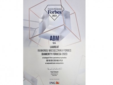 Diament Forbesa 2023 dla ABM