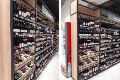 Regay na napoje w supermarkecie