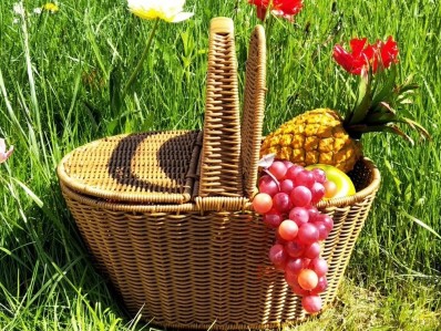 Koszyk piknikowy - przykadowa aranacja