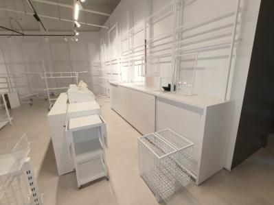 Minimalistyczna, biaa lada sprzedaowa