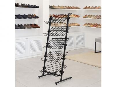 Czarny stojak rega� na buty