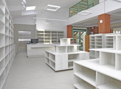 Ladeneinrichtung für die Buchhandlung