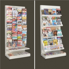 Newspaper shelf