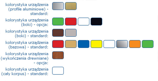 tabela - wzornik kolorw
