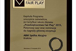 FAIR PLAY 2015 