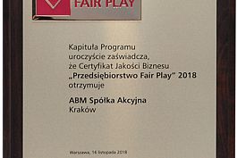 FAIR PLAY 2018