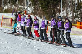 Zawodnicy ABM na nartach