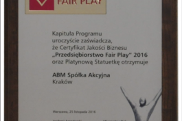 FAIR PLAY 2016