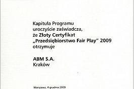 FAIR PLAY 2009